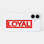 Coque iPhone 16 Timbre Loyal (Verso Horizontal)