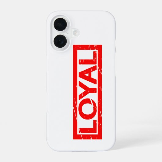 Coque iPhone 16 Timbre Loyal (Verso)