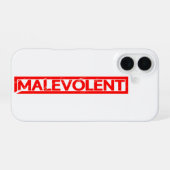 Coque iPhone 16 Timbre malveillant (Verso Horizontal)