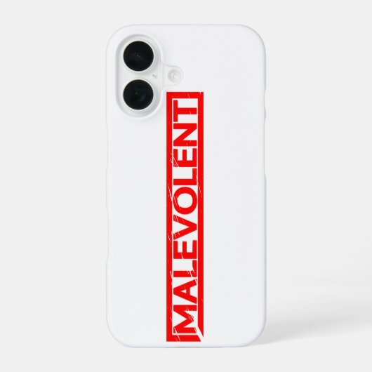 Coque iPhone 16 Timbre malveillant (Verso)