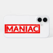 Coque iPhone 16 Timbre maniaque (Verso Horizontal)