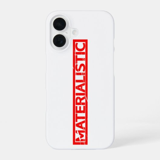 Coque iPhone 16 Timbre matérialiste (Verso)