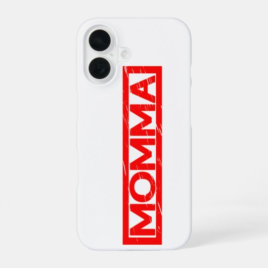 Coque iPhone 16 Timbre Momma (Verso)