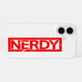 Coque iPhone 16 Timbre Nerdy (Verso Horizontal)