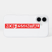 Coque iPhone 16 Timbre non essentiel (Verso Horizontal)