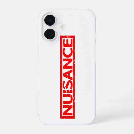 Coque iPhone 16 Timbre nuisant (Verso)