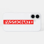 Coque iPhone 16 Timbre passionné (Verso Horizontal)