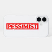 Coque iPhone 16 Timbre pessimiste (Verso Horizontal)