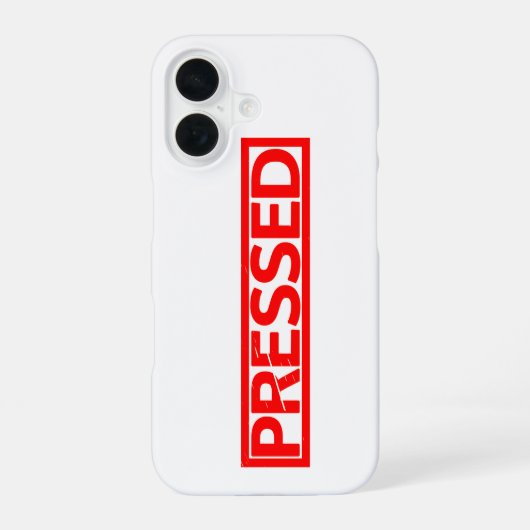 Coque iPhone 16 Timbre pressé (Verso)