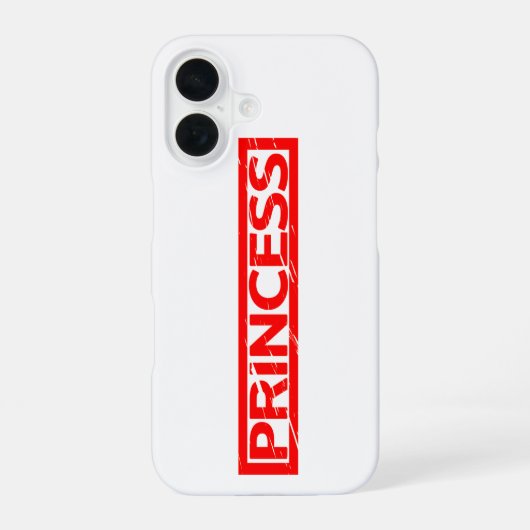 Coque iPhone 16 Timbre Princesse (Verso)