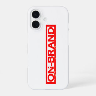 Coque iPhone 16 Timbre sur la marque
