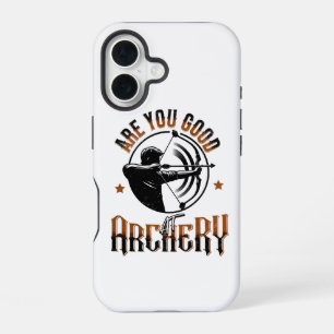 Coque iPhone 16 Tir à l'arc Conception amusante