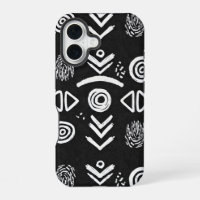 Tissu de boue audacieux – Motif noir et blanc