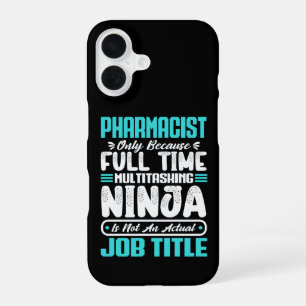 Coque iPhone 16 Titre de pharmacien Profession Compétences en phar