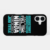 Coque iPhone 16 Titre de poste Assistant Administrateur multitâche (Verso Horizontal)