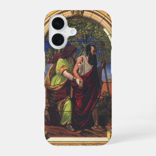 Coque iPhone 16 Tobit aveugle et femme Anna, Religion vintage