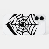 Coque iPhone 16 Toile d'araignée gothique (Verso Horizontal)