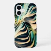 Coque iPhone 16 Topographic currents (Verso)