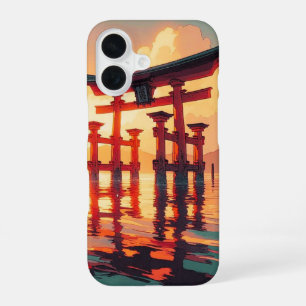 Coque iPhone 16 Torii de la lumière montante