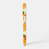 Coque iPhone 16 Totally a-pee-ling orange pattern (Côté gauche)