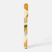 Coque iPhone 16 Totally a-pee-ling orange pattern (Côté droit)