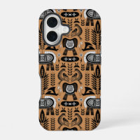 Totem du patrimoine - Motif d'animaux tribaux afri