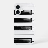 Coque iPhone 16 Touches de piano antiques (Verso)