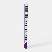 Coque iPhone 16 Touches de piano élégantes | violet royal (Côté droit)