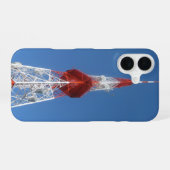 Coque iPhone 16 Tour de diffusion de radio-télévision (Verso Horizontal)