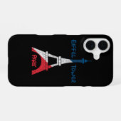 Coque iPhone 16 Tour Eiffel (Verso Horizontal)