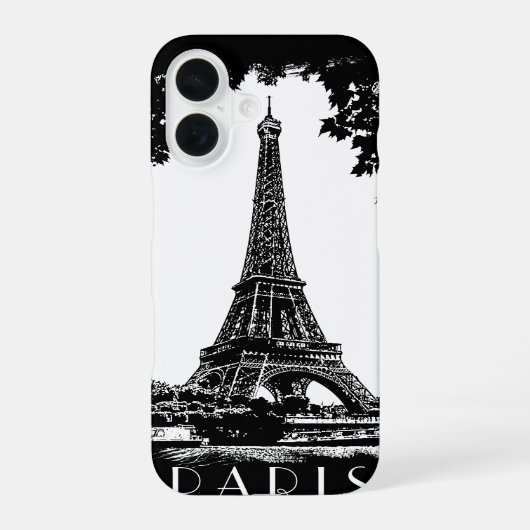 Coque iPhone 16 Tour Eiffel de Paris (Verso)