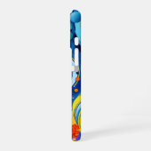 Coque iPhone 16 Tour Eiffel Pop Art (Côté gauche)
