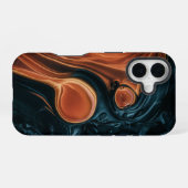 Coque iPhone 16 Tourbillon Abstrait (Verso Horizontal)