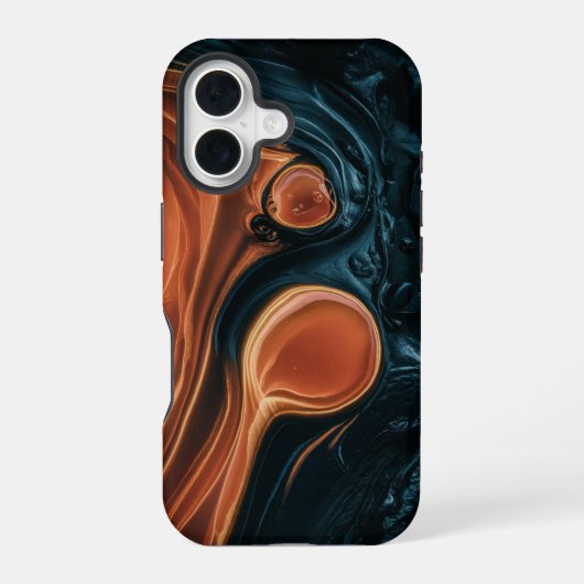 Coque iPhone 16 Tourbillon Abstrait (Verso)