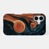 Coque iPhone 16 Tourbillon Abstrait (Verso Horizontal)