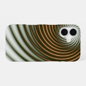 Coque iPhone 16 Tourbillon doré (Verso Horizontal)