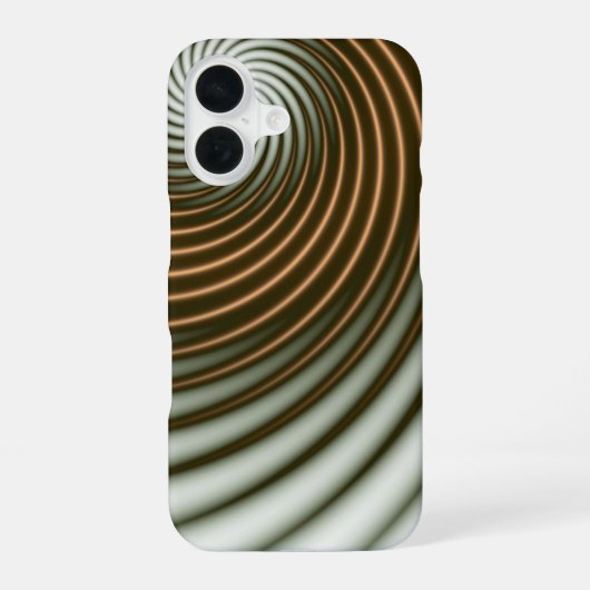 Coque iPhone 16 Tourbillon doré (Verso)