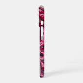 Coque iPhone 16 Tourbillon Rose (Côté gauche)