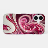 Coque iPhone 16 Tourbillon Rose (Verso Horizontal)
