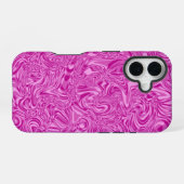 Coque iPhone 16 Tourbillon rose (Verso Horizontal)
