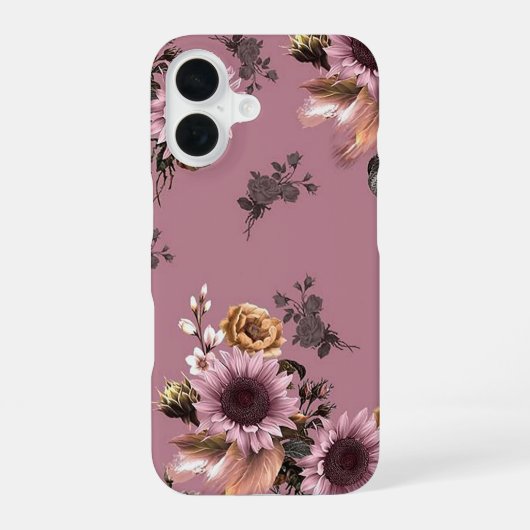 Coque iPhone 16 Tournesols Boho (Verso)