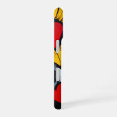Coque iPhone 16 tournesols et cœurs (Côté droit)