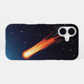 Coque iPhone 16 Trainée de comète rétro (Verso Horizontal)