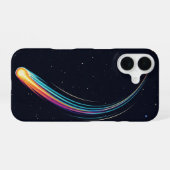 Coque iPhone 16 Traînée de comète rétro (Verso Horizontal)