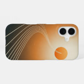 Coque iPhone 16 Trajectoire solaire vintage (Verso Horizontal)