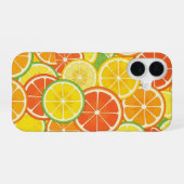 Coque iPhone 16 Tranche de Citron Rétro (Verso Horizontal)