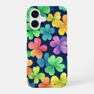 COQUE iPhone 16 TRÈFLES IRLANDAIS CELTIQUES COLORÉS