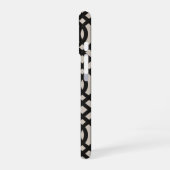 Coque iPhone 16 Trellis noir rustique (Côté gauche)