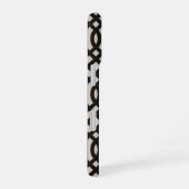 Coque iPhone 16 Trellis noir rustique (Côté droit)