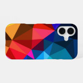 Coque iPhone 16 triangle abstrait et marguerite (Verso Horizontal)